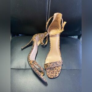 Material Girl Blaire Leopard Print Women's Stiletto Heels Size 9 1/2